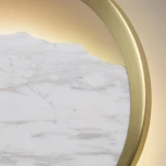 Настенный светильник светодиодный Odeon Light Valley 4359/9WL белый/мрамор/металл IP20 LED 9W 262Лм 3000K 220V (круглые)