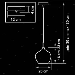 Подвесной светильник Lightstar Pentola 803040 (220V, на проводе, бокалы)