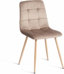 Стул CHILLY (mod. JSC-220) / 2 шт. в упаковке Tetchair (Велюр,Металл /Бежевый) арт.24571