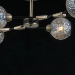 Потолочная люстра на штанге ILLUMICO IL0253-6CSQ-79 BK AB (220V)
