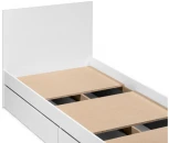 Односпальная кровать Woodville Мадера 90х200 белый 497492