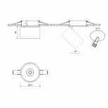 Встраиваемый точечный светильник Lumker LK I-RC-WH-WW