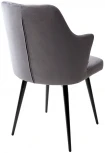 Стул HERMAN 360 град. СЕРЫЙ #27, велюр / черный каркас M-City 461MC04745