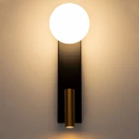 Настенный светильник для чтения со спотом Citilux Декар CL704451 (220V, выключатель, шар)