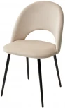 Стул РАМОУНЗ, цвет бежевый #H06, велюр / черный каркас