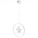 Подвесной светильник Arte Lamp Paradise A6065SP-1WH (для детской, LED, 220V, на проводе, кольцо, ангелы)