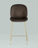 Стул полубарный Stool Group Beetle со спинкой коричневый УТ000025453