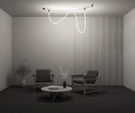 Трековый светильник с гибким неоном магнитный 48W 48V Maytoni Tau TR209-1-48W3K-B (LED)