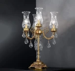 Интерьерная настольная лампа Nervilamp 865 865/3+1C (220V, подвески, подсвечник, свеча)