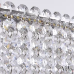 Подвесная люстра светодиодная APL LED Sicilia SH02.93.D.Ni.4000 (220V, хрусталь, на тросе)