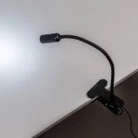 Интерьерная настольная лампа на прищепке с таймером Citilux CL803061N (LED, 220V, выключатель, для чтения)