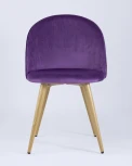 Стул Stool Group Лион велюр с ромбами лиловый УТ000004244