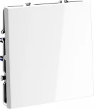 Выключатель одноклавишный (белый глянцевый) Voltum S70 VLS010101