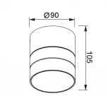 Настенный уличный светильник IP65 Mantra Saler 9102
