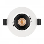 Светильник встраиваемый LED MS-FORECAST-BUILT-TURN-R82-8W Day4000 (WH-BK, 32 deg, 230V) (Arlight, IP20 Металл) 033658