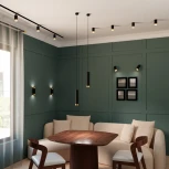 Спот Wolta WSL-GU10/S10BG под лампу GU10 Черный / Золотой CELLA