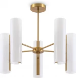 Потолочная люстра на штанге Freya Fiore FR5368CL-10BS (220V, круглые)