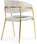 Обеденный стул Kamelia Woodville (Металл,Ткань/Серый,Золотой) арт.15898