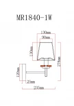Бра MyFar Daniel MR1840-1W (220V)