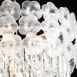 Подвесная люстра хрустальная Reluce 02447-0.4-06 CH (220V, на цепи)