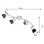 Спот Arte Lamp Parry A5062PL-4AB