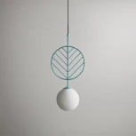 Подвесной светильник Leaf B Голубой ImperiumLoft Leaf01 (178146-26) (220V, на проводе, шар)