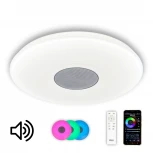 Потолочный светильник RGB круглый Citilux Light & Music MP3 CL703M61 (LED, 220V, пульт управления, управление смартфоном, голосовое управление, умный дом - Алиса, Маруся, Сири, круглые)