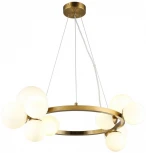 Подвесной светильник Aployt Letizia APL.314.03.11 (220V, на тросе, шарики, кольцо, молекулы)