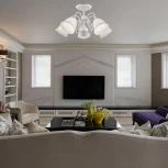 Потолочная люстра на штанге Arte Milano AM340800 340800/5 WT+SL (220V)