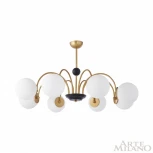 Потолочная люстра на штанге Arte Milano Napoli 312066/D940/8 BS/BK (220V, шарики)