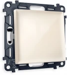 Комплект механизма Ambrella Volt 1-клавишного выключателя ALFA MA301010 Бежевый глянец QUANT