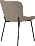 Стул обеденный Dobrin MILO (черные ножки, бежевый букле (UF992-04))