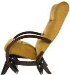 Кресло-качалка маятник Мэтисон ткань охра, каркас венге структура от фабрики Mebelik