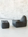 Кресло Dreambag Манхеттен Графит с Пуфом 1423703