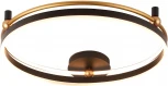 Потолочный светильник круглый Crystal Lux FERNANDO PL72W LED BLACK/GOLD (220V, пульт управления, кольцо)