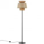 Торшер Odeon Light Kressa 4992/1F PENDANT черный/бежевый/терракотовый/золотой/металл/экокожа E27 1*60W