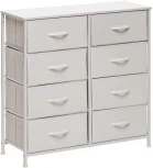 Комод Линкс 8 ящ., Каркас Белый, ящики Белые Leset