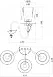 Бра Maytoni Florero MOD078WL-03CH (220V)