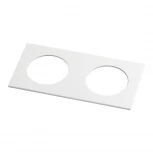 Рамка для двух встраиваемых светильников Novotech Metis, прямоугольник, белый