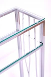 Консольный стол AllConsoles 1124-CS clear серебряный