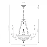 Подвесная люстра Lucia Tucci Firenze 1781.8.2 antique gold