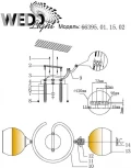 Потолочная люстра на штанге Wedo Light Ajelli 66395.01.15.02