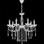 Подвесная люстра Reluce 04207-0.4-07 WH (220V, подвески, на цепи, подсвечник, свеча)