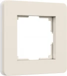 Рамка на 1 пост (айвори/белый, soft-touch) Werkel W0013066 (a067251)