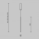 Подвесной светильник Maytoni Halo MOD246PL-L12BSK (LED, 220V, на проводе)