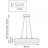 Подвесной светильник Lightstar Onda 741104 (220V, на тросе, кольцо)