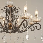 Подвесная люстра Reluce 04456-0.4-08 (220V, подвески, на цепи, подсвечник, свеча)