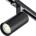 Трековый светильник однофазный Escada 20002 20002TRA/02LED SBK 15Вт, металл, черный матовый (220V, круглые)