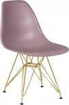 Стул обеденный DSR (ножки золотые, цвет сиреневый (P-04))