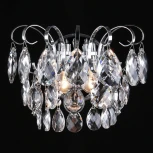 Настенный светильник Eurosvet Crystal 10081/2 хром/прозрачный хрусталь Strotskis